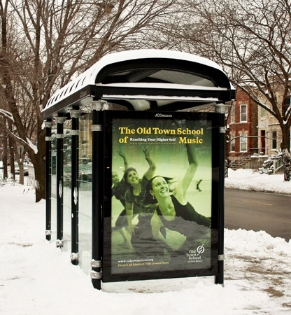 Old Town School of Folk Music Bus Stop Ad